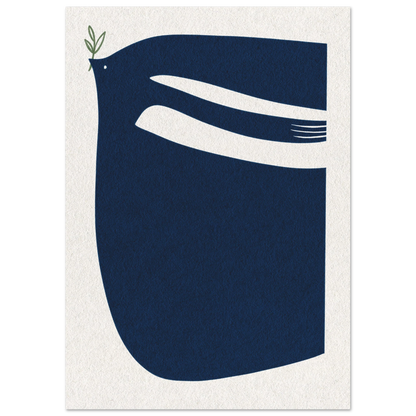 Dove (Blue on White)