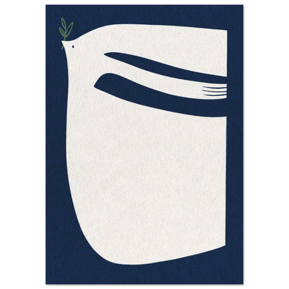 Dove (White on Blue)